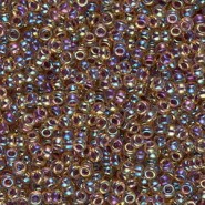 Miyuki seed beads 11/0 - Berry lined light topaz ab 11-342